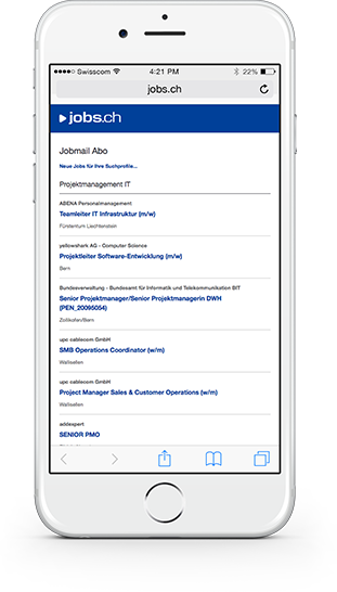 Jobmail sur le smartphone