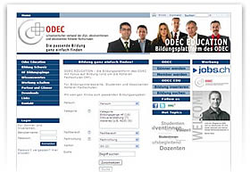 ODEC EDUCATION . die Bildungsplattform des ODEC mit Fokus auf Bildungsstufe der H�heren Fachschulen (HF)