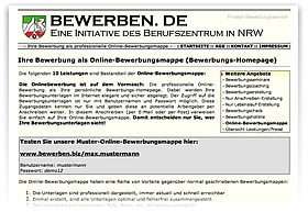 Bewerbung als Online-Bewerbungsmappe