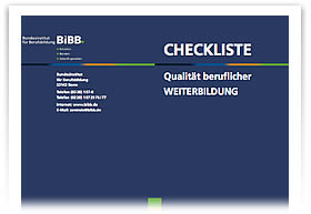 BiBB - Checkliste �Qualit�t beruflicher Weiterbildung�